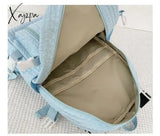 2024 New Backpack Women’s Korean Simple Large Capacity Student Backpack Wholesale Leisure