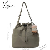 2024 New Nylon Shoulder Bag Fashionable Shrinkage Anti Wrinkle Crossbody Lightweight Large Capacity