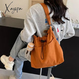 2024 New Nylon Shoulder Bag Fashionable Shrinkage Anti Wrinkle Crossbody Bag Lightweight Large Capacity Commuter Women Tote Bag