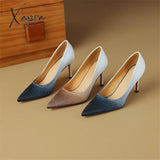 2024 New Spring Women Shoes Shallow Pointed Toe Pumps For Zapatos De Mujer Ladies High Heels