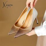 2024 New Spring Women Shoes Shallow Pointed Toe Pumps For Zapatos De Mujer Ladies High Heels