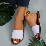 2024 Summer Luxury Sandals Women’s Fashion Flat Slippers Brown Designer Open Toe Non-Slip Outdoor