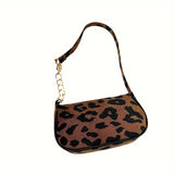 Xajzpa Leopard Print Messenger Bag - Stylish All-Match Chain Shoulder Bag, Fashionable and Versatile Handbag for Various Occasions, Spacious Coin Phone Purse, Designed for Women Who Value Style and Practicality