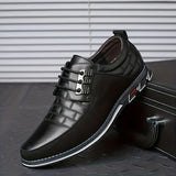 Men's Plaid Smart Casual Oxford Dress Shoes, Wear-resistant Lace-up Formal Oxford Shoes For Wedding Business