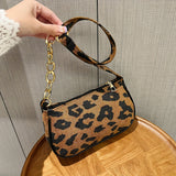 Xajzpa Leopard Print Messenger Bag - Stylish All-Match Chain Shoulder Bag, Fashionable and Versatile Handbag for Various Occasions, Spacious Coin Phone Purse, Designed for Women Who Value Style and Practicality