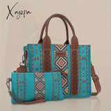 2Pcs/Set Vintage Top Handle Satchel Bohemian Shoulder Bag Women’s Retro Handbag & Purse