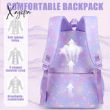 3-Piece Polka Dot Backpack Set For Teen Girls - Adjustable Lightweight Large Capacity Multi-Pocket