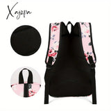 3-Piece Set Floral Fashion Backpack Collection - Stylish Student School Bag With Insulated Lunch