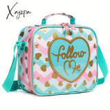 3-Piece Stylish Backpack Set For Women - Insulated Lunch Bag Pencil Case Adjustable Straps And