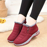 Women's Solid Color Fluffy Boots, Platform Soft Sole Winter Thermal Lining Boots, Non-slip Warm Snow Boots