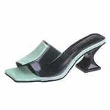 Xajzpa - 2023 Green HOT Summer Pointed toe heel High Heels Sandals lady Pumps slip on Shoes sexy Women party shoes Wedding Slingbacks classics