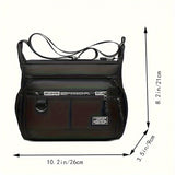 Large Capacity Unisex Shoulder Messenger Bag - Durable Polyester Crossbody Bag with Multi-Pocket Storage for Travel, Business, Office and College - Versatile Laptop Shoulder Bag for Men and Women