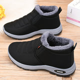 Women's Solid Color Fluffy Boots, Platform Soft Sole Winter Thermal Lining Boots, Non-slip Warm Snow Boots