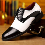 Mens Ombre Gradient Oxford Shoes - Stylish & Breathable with Secure Lace-up - Ultra-Durable, Non-Slip Sole for Formal Events, Weddings, Parties, Business