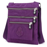 Elegant & Stylish Women's Nylon Messenger Bag with Telescoping Handle - Perfect for Everyday Use and Travel Adventures