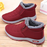 Women's Solid Color Fluffy Boots, Platform Soft Sole Winter Thermal Lining Boots, Non-slip Warm Snow Boots