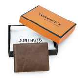 Xajzpa Genuine Leather Men Wallet Samll Bifold Design Casual Thin Slim Wallets Card Holder Vintage Male Purse Money Clip