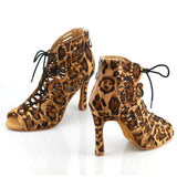 Xajzpa Latin dance shoes ladies salsa short knee socks dance shoes comfortable soft sole indoor sports dance shoes