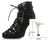 Xajzpa Latin dance shoes ladies salsa short knee socks dance shoes comfortable soft sole indoor sports dance shoes