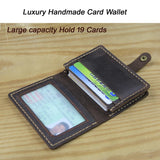 Xajzpa Luxury Fashion Genuine Leather card Wallets men credit card holders women card&ID holder male organizer Business card holder