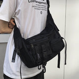 Xajzpa - Shoulder bag  messenger bag large-capacity leisure multifunctional  satchel ins tide brand functional