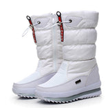Xajzpa - Women Snow Boots Platform Winter Boots Thick Plush Waterproof Non-slip Boots Fashion Women Winter Shoes Warm Fur Botas mujer