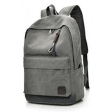 Xajzpa - 2023 Women Men Canvas Backpacks Large School Bags For Teenager Boys Girls Travel Laptop Backbag Mochila Rucksack Grey