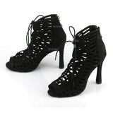 Xajzpa Latin dance shoes ladies salsa short knee socks dance shoes comfortable soft sole indoor sports dance shoes