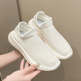 European and American 2024 New Casual Sports Shoes, Running Shoes, Soft-soled Lazy Shoes, Fly-knit Slip-on Shoes