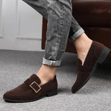 Xajzpa Spring new men's casual frosted trendy leather shoes classic fashionable casual versatile fashionable toe cap single shoes