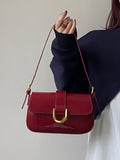 Xajzpa - Vintage Lacquered Leather Underarm Shoulder Bag Spring Trendyol Red Messenger Bag for Women All-match Casual Coin Purse