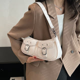 Xajzpa - Fashion Leather Shoulder Armpit Bag for Women Tend Female Simple Small Pocket Design Underarm Handbags and Purses