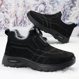 Xajzpa Winter men's shoes men's cold resistant thick warm shoes simple comfortable wear-resistant anti slip daily casual men's shoes