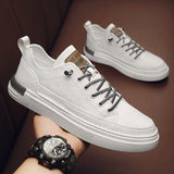 Xajzpa Men's Leisure Classic Sports Shoes Platform: A New Comfortable Flat Shoe for Sliding Men's Sports Shoes