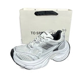 Xajzpa 2025 Summer New Women's Distressed Platform Sneakers Block Versatile Height Couple Shoes Casual Sports Shoes Running Shoes