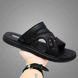 Xajzpa Slippers for Men Summer Comfortable Breathable Casual Soft Men's Sandals Fashionable and Versatile Beach Shoes Mens Slippers
