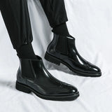 Xajzpa Luxury men's Brock high-quality new comfortable breathable men's Chelsea boots Oxford formal business shoes plus size 38-4