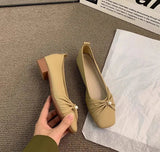 Xajzpa Low order shoes for women's spring summer new flat bottom versatile shoes simple comfortable casual daily single shoes