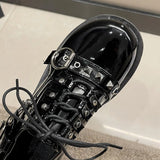 Xajzpa Punk Gothic Lolita Shoes Women AutumnThick Sole Brand Platform Mary Jane Shoes Wedge High Heels Party Cosplay Designer
