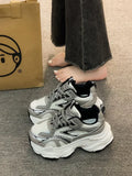 Xajzpa Women Platform Sneakers 2025 Autumn New Fashion Casual Lace Up Sports Shoes Woman Non Slip Walking Shoes Ladies Vulcanize Shoes