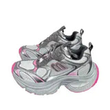 Xajzpa 2025 Summer New Women's Distressed Platform Sneakers Block Versatile Height Couple Shoes Casual Sports Shoes Running Shoes