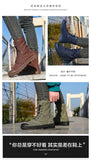 Xajzpa Men's Fashion Canvas Shoes Spring and Autumn Outdoor Shoes Thick-soled High-top Shoes Cuff Shoes Fashion Sports Shoes