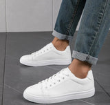 Xajzpa Men's soft soled fashionable business sports shoes spring autumn casual fashion versatile simple comfortable white shoes