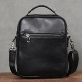 Xajzpa Natural Genuine Leather Men Vintage Handbags Flap Men's Shoulder Bag Casual Office Messenger Bags Fashion Crossbody Bag Totes