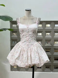 Xajzpa New Design Camisole Mini Dress Elegant Embroidery Botton Stretch Party Evening Birthday Outfit Luxury Festival Dresses Vestido