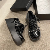 Xajzpa Punk Gothic Lolita Shoes Women AutumnThick Sole Brand Platform Mary Jane Shoes Wedge High Heels Party Cosplay Designer