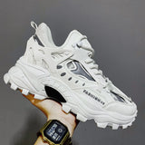 Xajzpa Men's Vulcanized Shoes Luxury Sneakers Harajuku Chunky Sneakers Autumn Running Footwear Male High Fashion Zapatos Hombre
