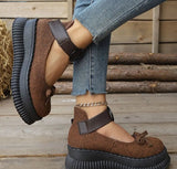 Xajzpa Thick soled shallow mouth single shoe summer new butterfly bow round toe simple comfortable daily casual women's shoes
