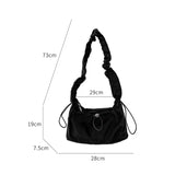 Xajzpa New Women's Folded Evening Bags Trendy Art Nylon Shoulder Bag Fashionable Diagonal Straddle Handbag