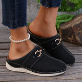 Xajzpa Design Chic Women’s Wedge Sandals Effortless Slip-On Platform Shoes with Comfort Cushioning for Casual Style Mules Slipper